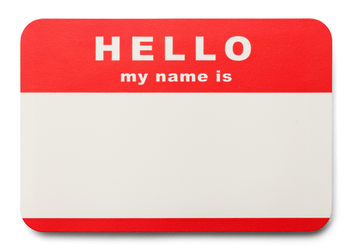 "hello my name is" tag 